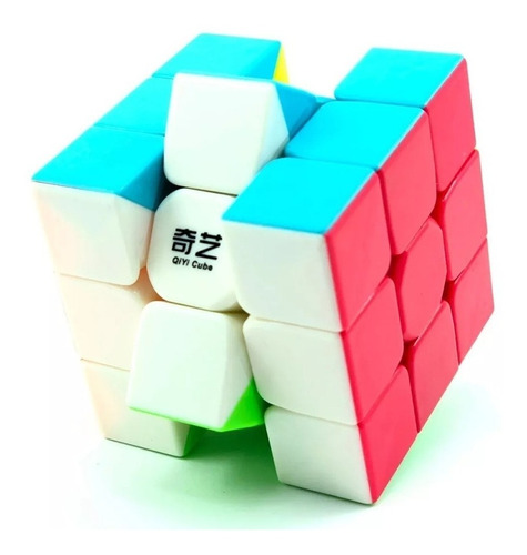 Cube Rubik 3x3 Qiyi Warrior W Stickerless Lubricated