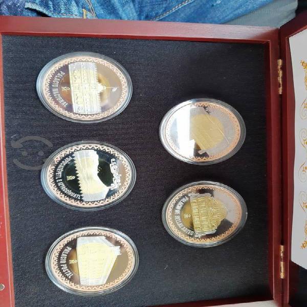 Set De 5 Medallas Trimetalicas 2019 Colección
