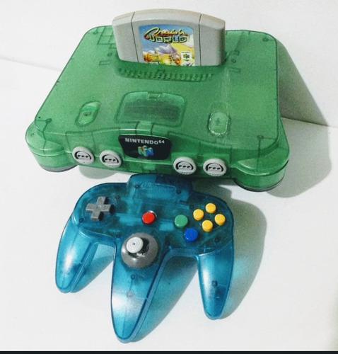 Consola Nintendo 64 Verde Jungle Un Juego Y Un Control