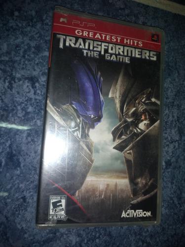 Psp Playstation Portable Juego Transformers The Game Nuevo