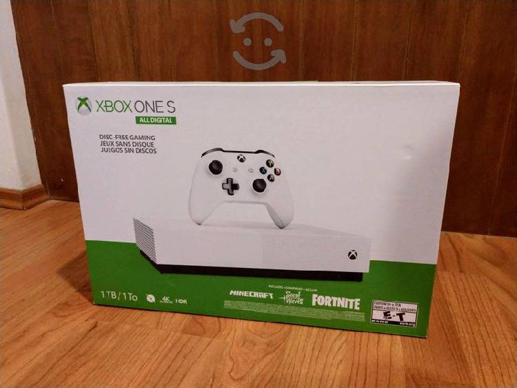 Xbox One S 1TB All Digital Nuevo Sellado Garantía