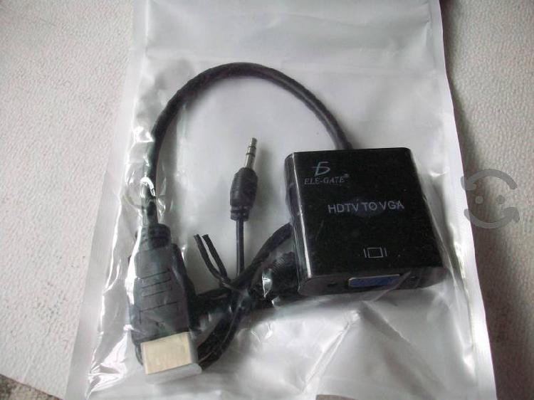 Cable Adaptador de HDMI a VGA con salida de Audio