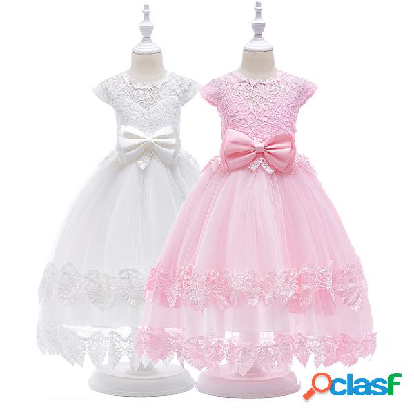 Lace Patchwork Girls Kids Pageant Party Boda Sweet Princess