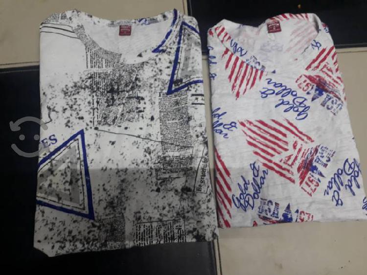 Playeras estampadas de moda