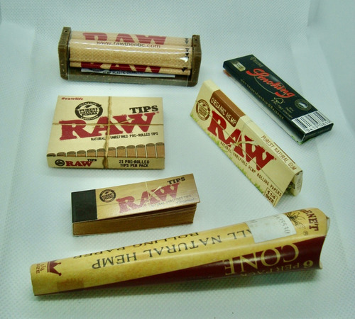 Combo Raw Roladora 1pq. Organic 1 Smoking C/tips 1pq. Conos