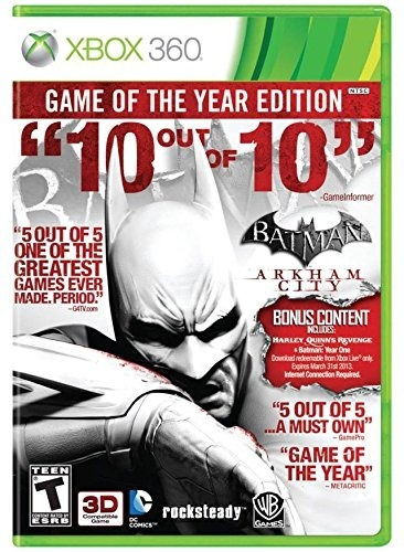 Xbox 360 Juego Batman Arkham City Goty + Envío Gratis
