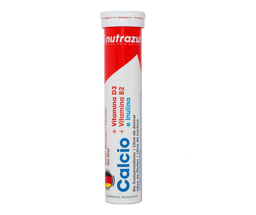 Calcio + Vitamina D 20 Tabletas Efervescentes 1 Tub Nutrazul