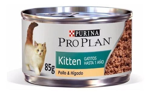Lata Proplan Para Gato Kitten Cachorro Gatito 85 Gramos