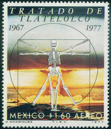 Mexico  Tratado Tlatelolco Con Filigrana Mnh Cat 50 Usd.