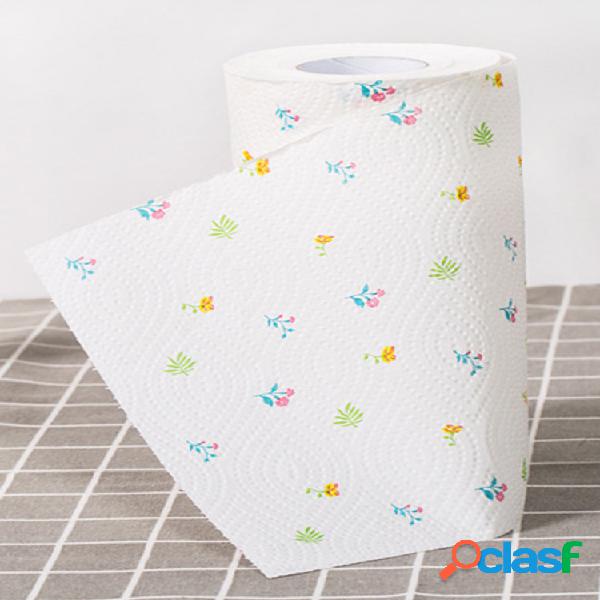 1 rollo de papel de cocina impreso Papel absorbente de