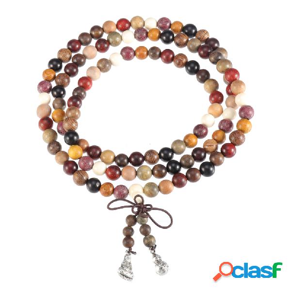 108 Perlas de oración pulsera de 8 mm perlas de budista