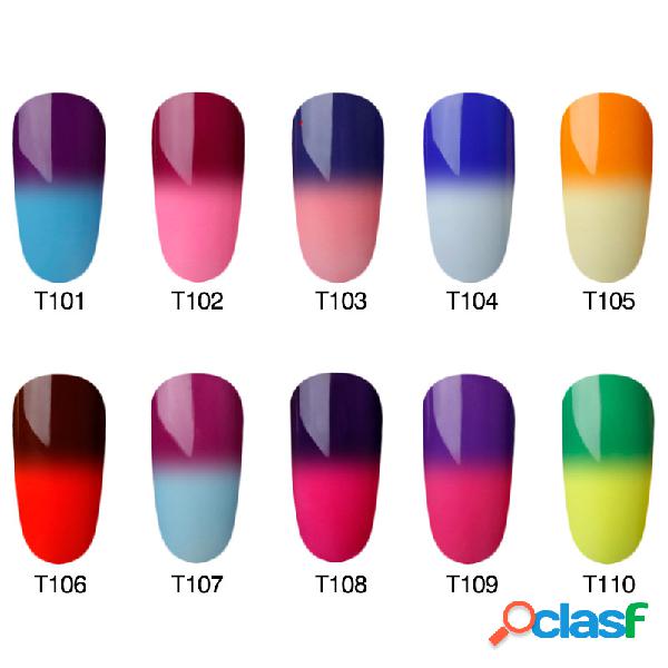 30 colores UV LED Temperatura Cambio de color Gel Uña