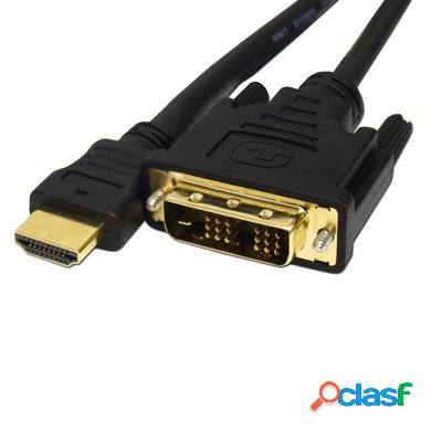 BRobotix Cable HDMI Macho - DVI-D Macho, 4.5 Metros, Negro