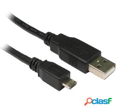 BRobotix Cable USB 2.0 A Macho - Micro USB B Macho, 1.80