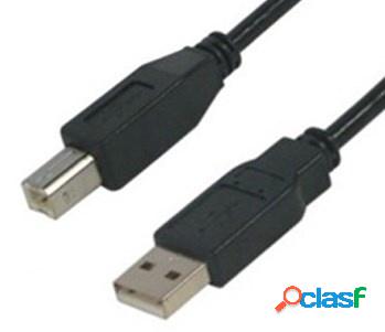 BRobotix Cable USB 2.0 A Macho - USB 2.0 B Macho, 4.5