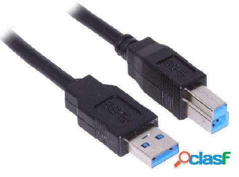 BRobotix Cable USB 3.0 A Macho - USB 3.0 B Macho, 1.8