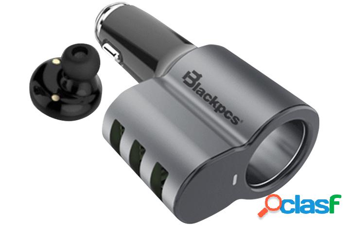 Blackpcs Cargador para Auto EPI053BT-BL, 5V, 3x USB 2.0,
