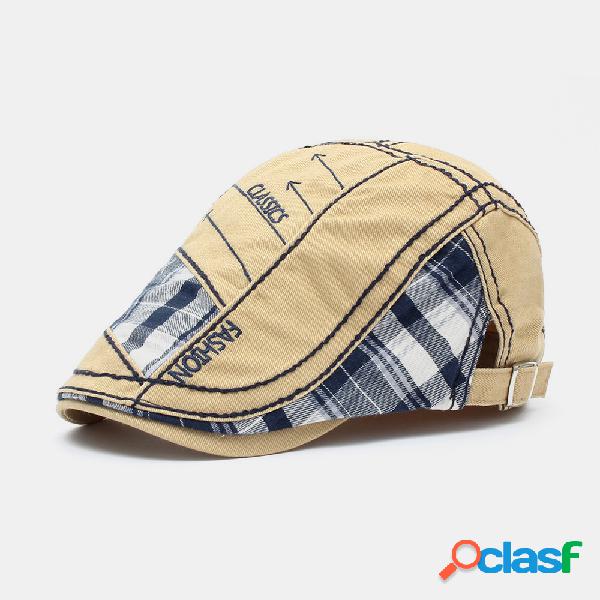 Boina de algodón Gorra Camo Newsboy Gorras Viseras Sun