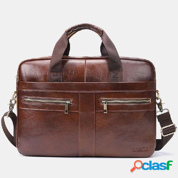 Bolso Casual Hombre Piel Genuina Crossbody Bolsa