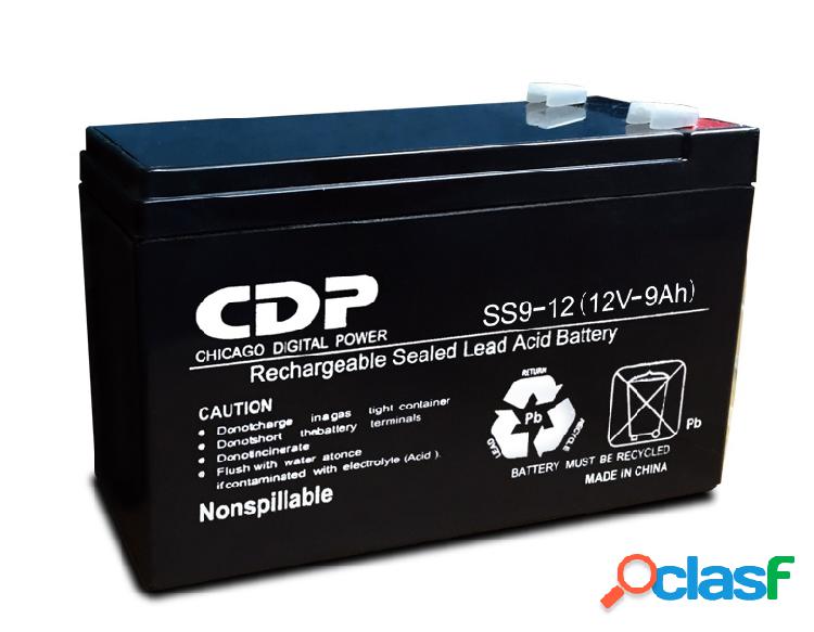 CDP Batería para Alarma B-12/9.0, 12V, 9Ah