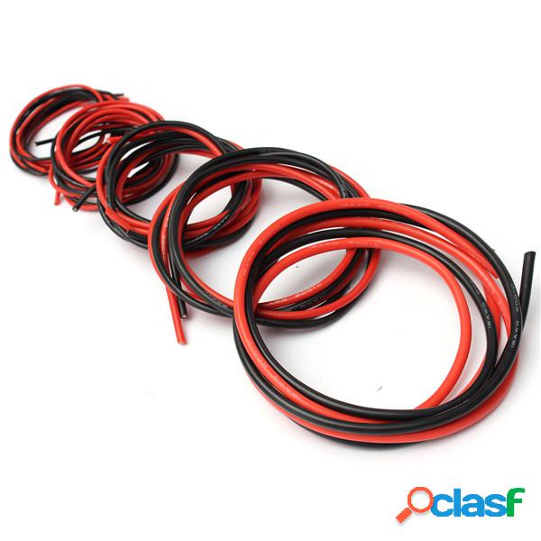 Cable de alambre flexible de silicona suave DANIU 2M AWG