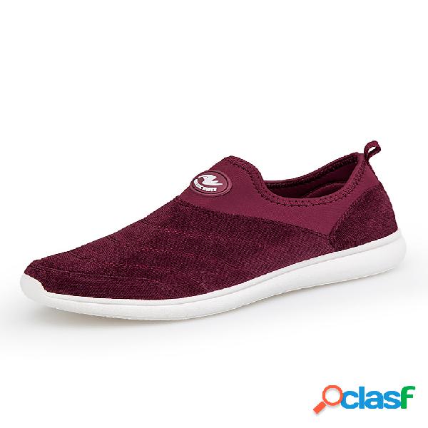 Calzado deportivo casual de color liso para mujer