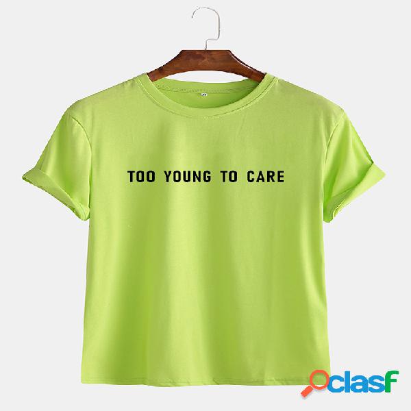 Camisetas divertidas de algodón con lema Little Tag para