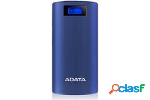 Cargador Portátil Adata Power Bank P20000D, 20000mAh, Azul