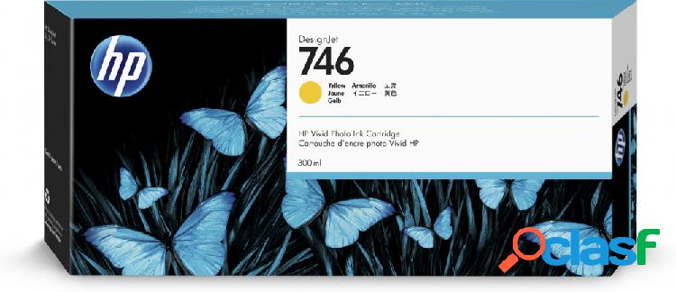 Cartucho HP 746 Amarillo, 300ml