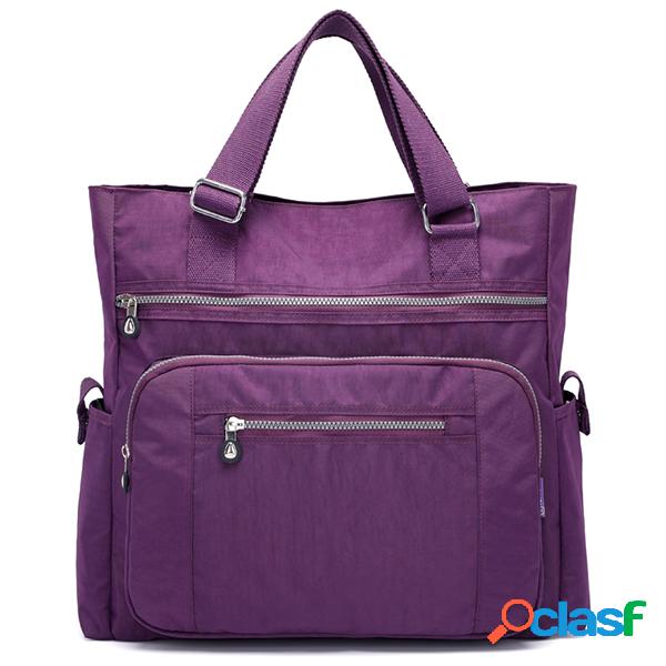 Casual Mujer Nylon Gran capacidad Impermeable Bolso de