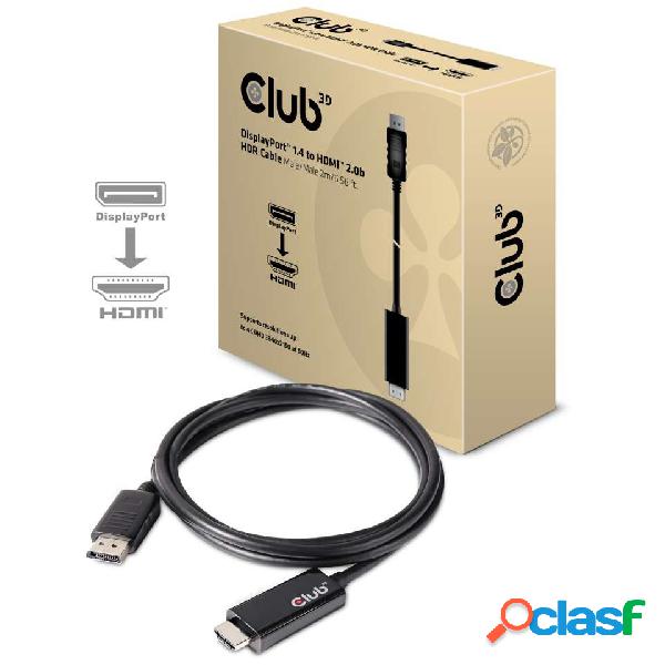 Club 3D Cable Displayport Macho - HDMI Macho, 2 Metros,