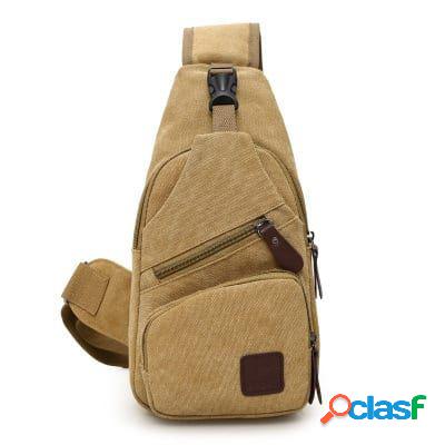 Cofre de lona para hombre Bolsa Hombro Bolsa Crossbody Bolsa