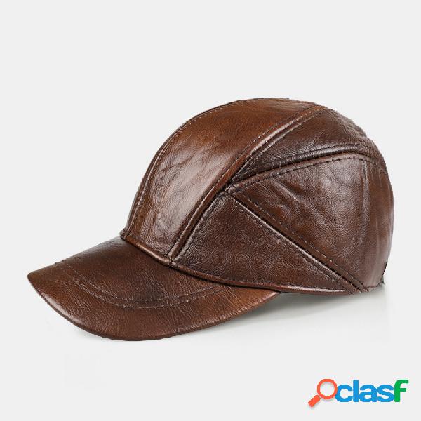 Cuero para hombre Sombrero Primera capa Piel de vacuno