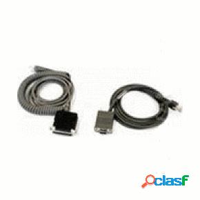 Datalogic CAB-433 Cable Plano RS-232 PWR Hembra, 9P, Gris