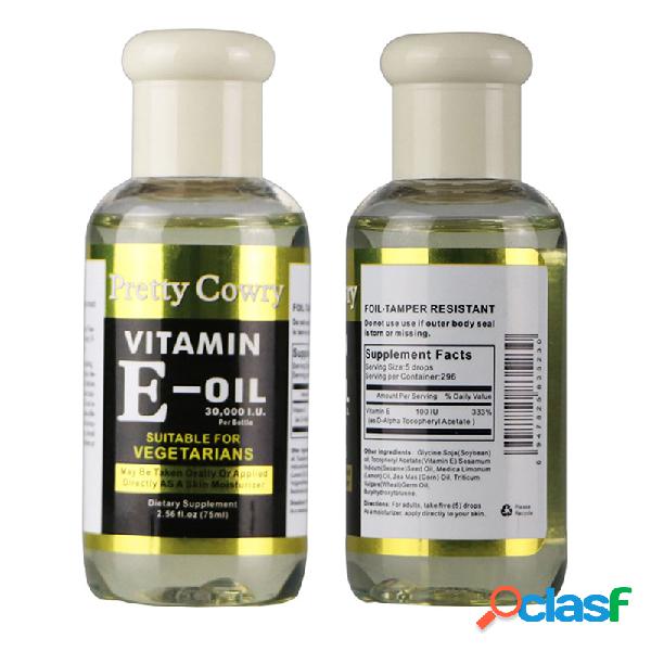 El aceite esencial de la vitamina E que humedece el aceite