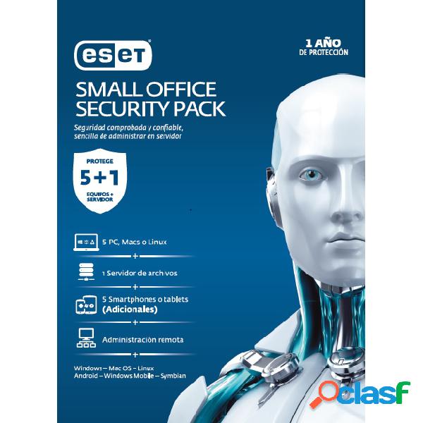 Eset Small Office Security Pack, 5 Usuarios, 1 Año,