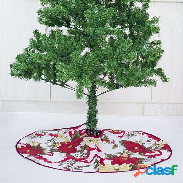 Falda de árbol de Navidad con estampado rojo de 60/90 cm