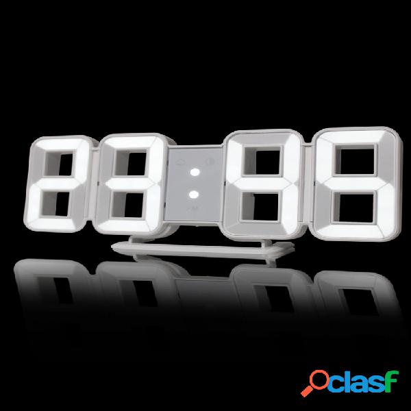FanJu FJ3208 LED Digital 3D en 8 formas Reloj Alarma de mesa