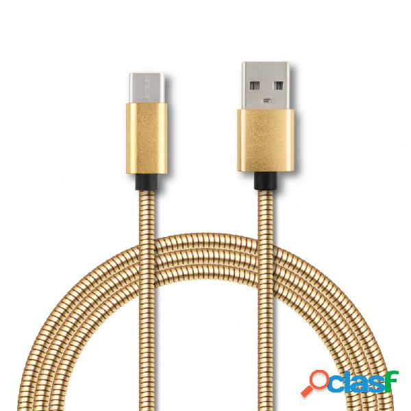 Ghia Cable USB A Macho - USB C Macho, 1 Metro, Oro