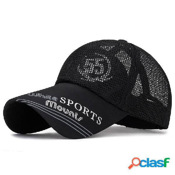 Gorra de béisbol con protector solar de ala larga Gorra de