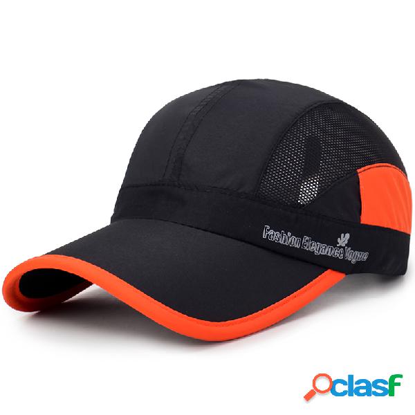 Gorra de secado rápido ajustable para hombres Gorra de