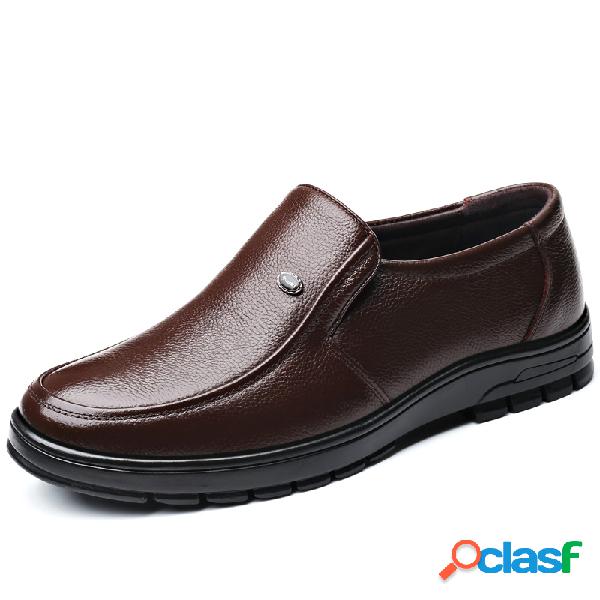 Hombre Classic Comfort Soft Zapatos de cuero informales