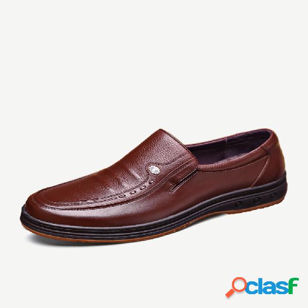 Hombre Classic Soft Zapatos de cuero informales de negocios