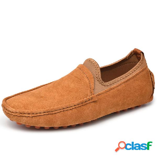 Hombre Piel Genuina Soft Zapatos de conducción casuales