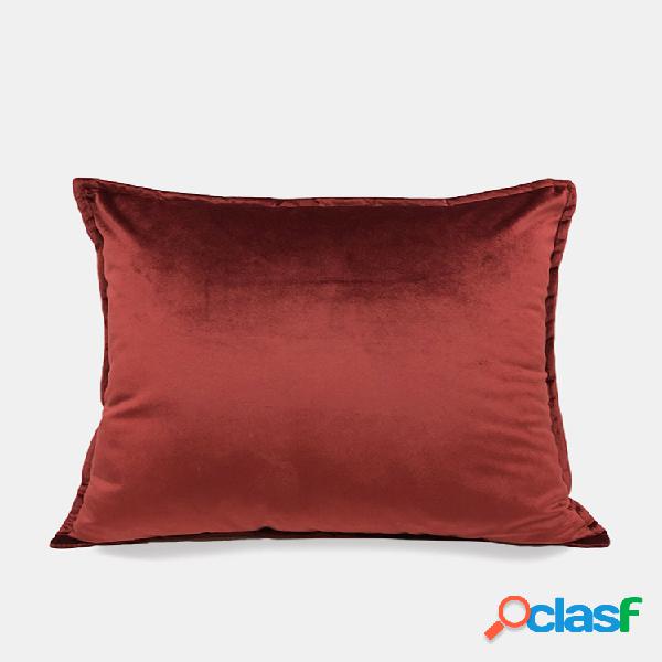 Inicio Almohada de sofá de franela simple Funda de almohada