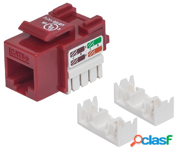 Intellinet Jack Categoría 5e, RJ-45, Rojo