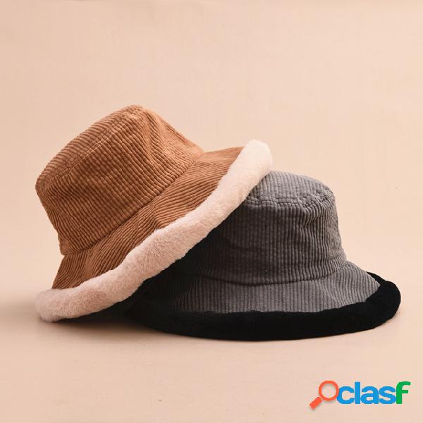 Lindo Soft Pescador Sombrero Lavabo de pana Sombrero