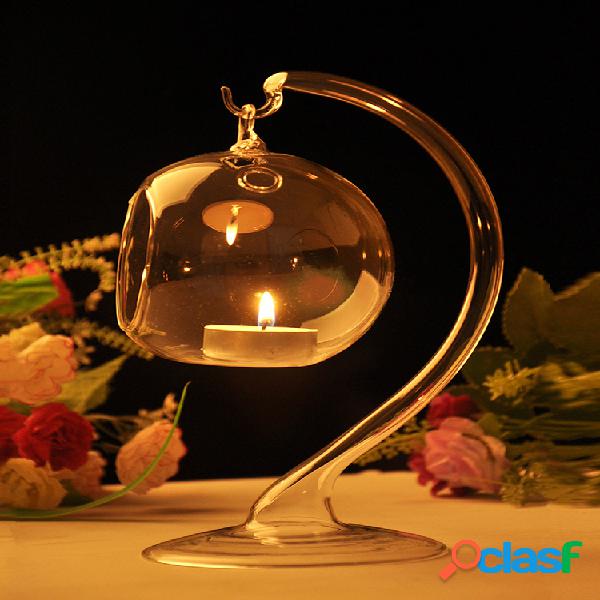 Lámpara colgante de cristal para mesa de velas de cristal