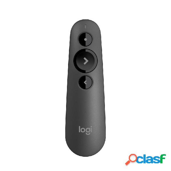 Logitech Presentador R500, Inalámbrico, USB, Grafito