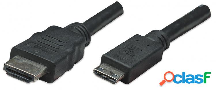 Manhattan Cable HDMI de Alta Velocidad, mini HDMI Macho -